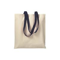 SHOPPER IN COTONE CON MANICI COLORATI 220 gr